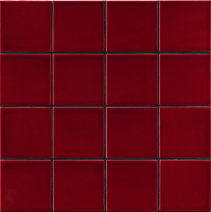 DIN RED GLOSSY 7,4X7,4