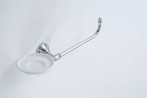 920 CB33 - PORTA SAPONE/SALVIETTE CERAMICA BIANCA