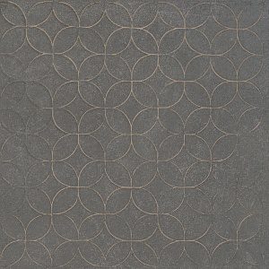 CERAMICA DECORATA FLOREALE ANTRACITE EEJL