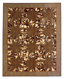 275x214. Персидский килим-пэчворк кофейного оттенка