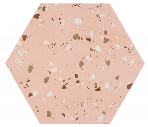 SOUTH PINK NATURAL HEXAGON 29х25