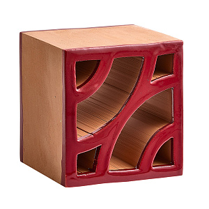 Split Blend Deco Red Velvet glossy border