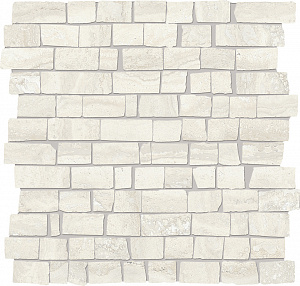 MOSAICO MINI BLOCK VEIN CUT - 30X30 WHITE