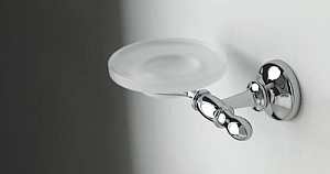 902 VS33 - PORTA SAPONE SINGOLO VETRO SATINATO