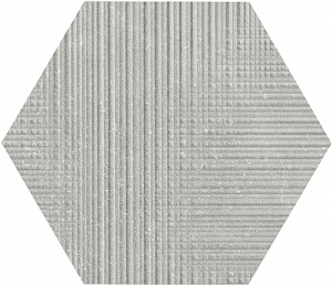 TARTAN ESAGONA GRIGIO NATURALE E037