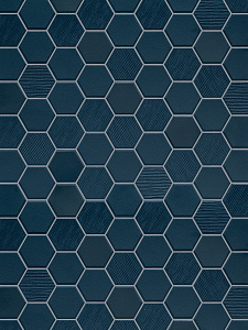 Hexa Deep Navy mosaic mix
