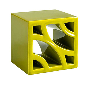 Split Blend Deco Lime Green glossy border