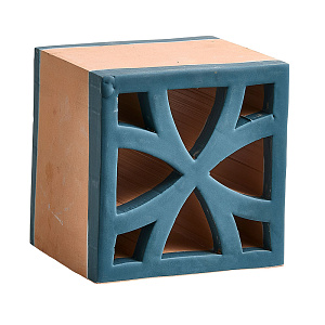 Split Blend Flo Skyline Blue matt border