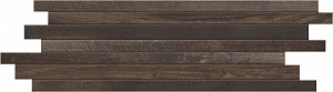 WOODEN TILE BROWN MODULO LISTELLO SFASATO