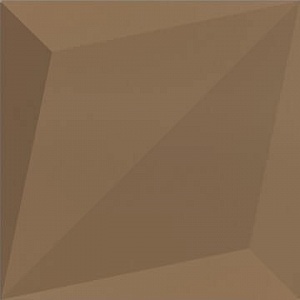 Dune Shapes Origami Bronzo Mat-Gloss 25x25