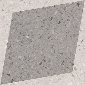 NATURAL DROPS RHOMBUS DECOR GREY