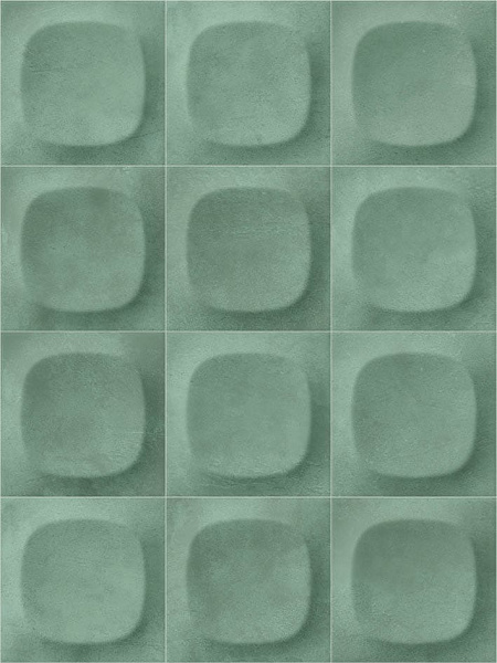 Pop Verde Acqua Groovy glossy 10x10