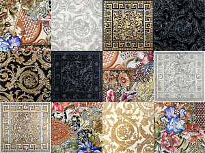 IRIS COMPOSITION 12 PCS MIXED MARBLE AND FINISH EACH TILE