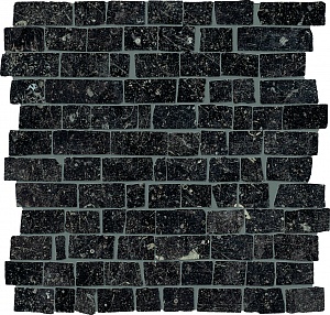 MOSAICO PETIT MUR NOBLE LAPPATO VELOUTÈ ANTHRACITE QEHRM