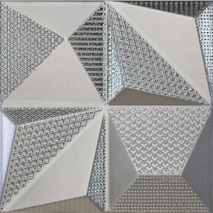 Dune Shapes Multishapes Silver Mat-Gloss 25x25