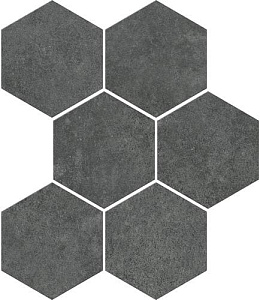 MOSAICO ATRIUM ANTHRACITE MATT 25x28,5 - P18