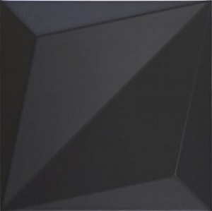 Dune Shapes Origami Black Mat. 25x25