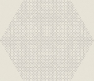 PUNTO CROCE WHITE NAT HEXAGON 29х25