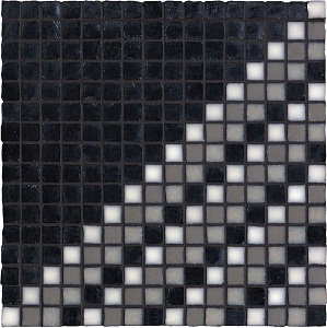 NEUTRA 6.0 DECORO D DARK MOSAICO VETRO 1,8X1,8