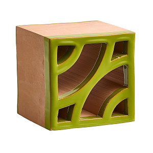 Split Blend Deco Lime Green glossy border