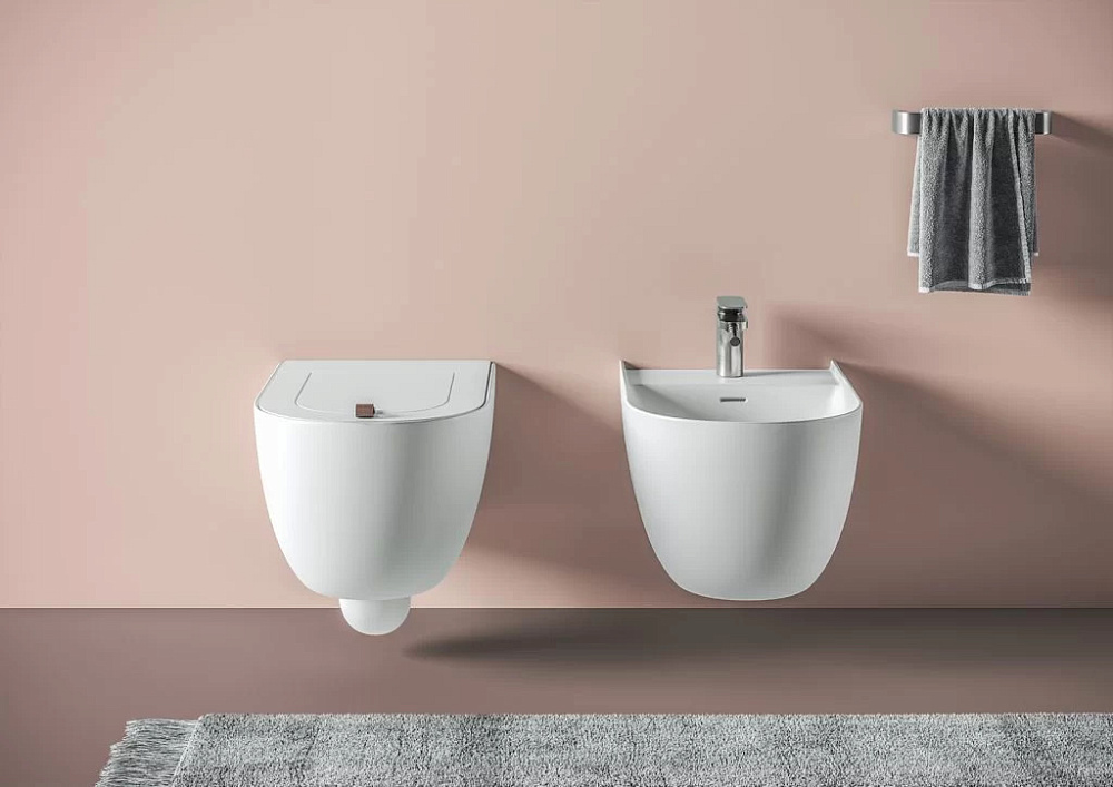Wall-hung toilets and bidets