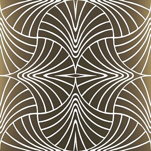 S PIUMA 22-21 Swing Piuma Ottone Su Fondo Bianco Matt 60X60