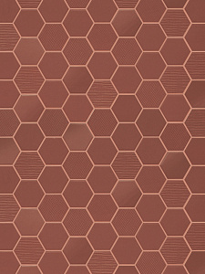 Hexa Rusty Red mosaic mix