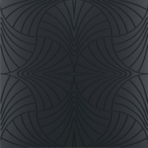 S PIUMA 20-20 Swing Piuma Nero Su Fondo Nero Matt 60X60