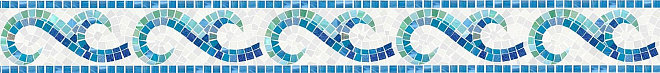 AQUATICA BORDERS ARTISTIC MOSAIC FLAMENCO 1 1X1