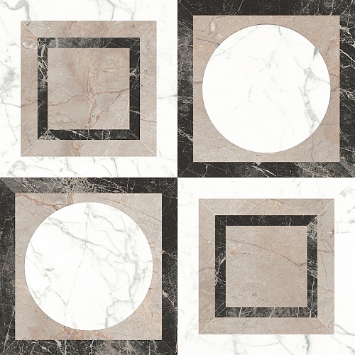 BORGHINI WHITE DECOR PULIDO 60X60