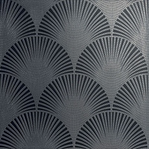 S PAVONE 23-20 Swing Pavone Silver Sterling Su Nero Mat 60X60