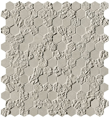 BLOOM GREY PRINT ESAGONO MOSAICO