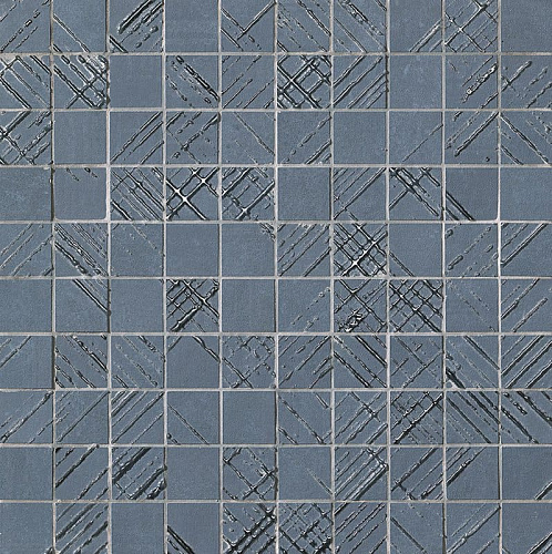 BLOOM METAL BLUE SILVER MOSAICO
