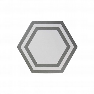ADPV9018 Pavimento Hexagono Deco Light Gray 20X23