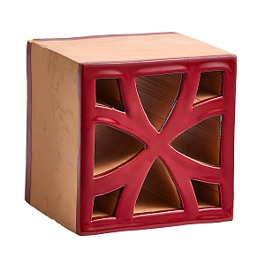 Split Blend Flo Red Velvet glossy border