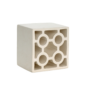 Split Circle White Matt