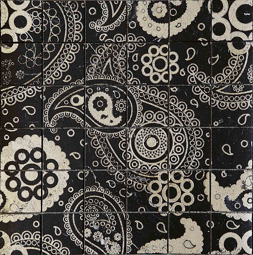 PAISLEY 50 NERO – OLD SILVER