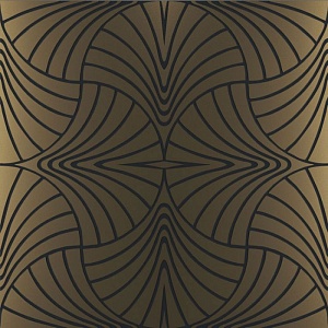 S PIUMA 22-20 Swing Piuma Ottone Su Fondo Nero Matt 60X60
