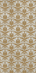 TESORI DECORO BROCCATO GRIGIO ORO 120X240
